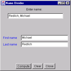 Namer Divider Window No. 2